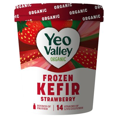 Yeo Valley Organic Strawberry Frozen Kefir