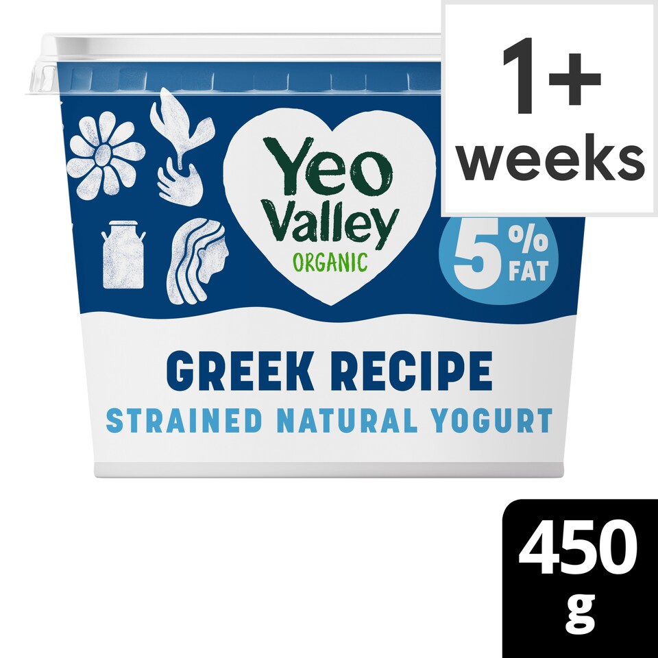 Yeo Valley Organic 5% Greek Recipe Yogurt 450g
