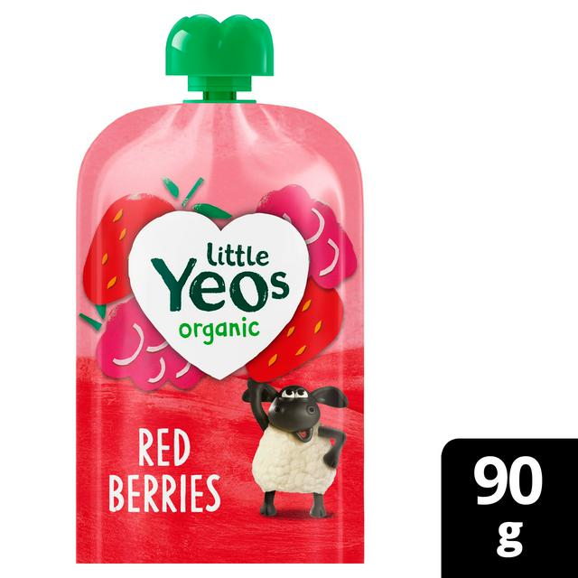 Yeo Valley Organic Little Yeos Red Berries Kids Yogurt Pouch 90g