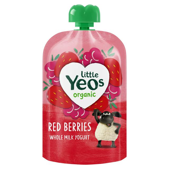 Yeo Valley Organic Little Yeos Red Berries Kids Yogurt Pouch 90g