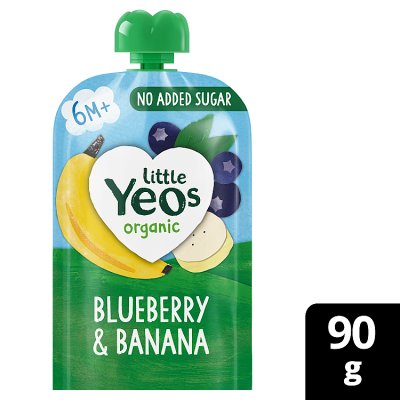 Yeo Valley Organic Little Yeos Blueberry & Banana Kids Yogurt Pouch