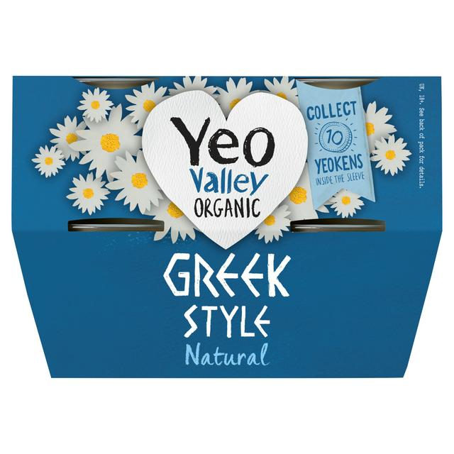 Yeo Valley Organic Greek Style Natural Yogurt 4x110g