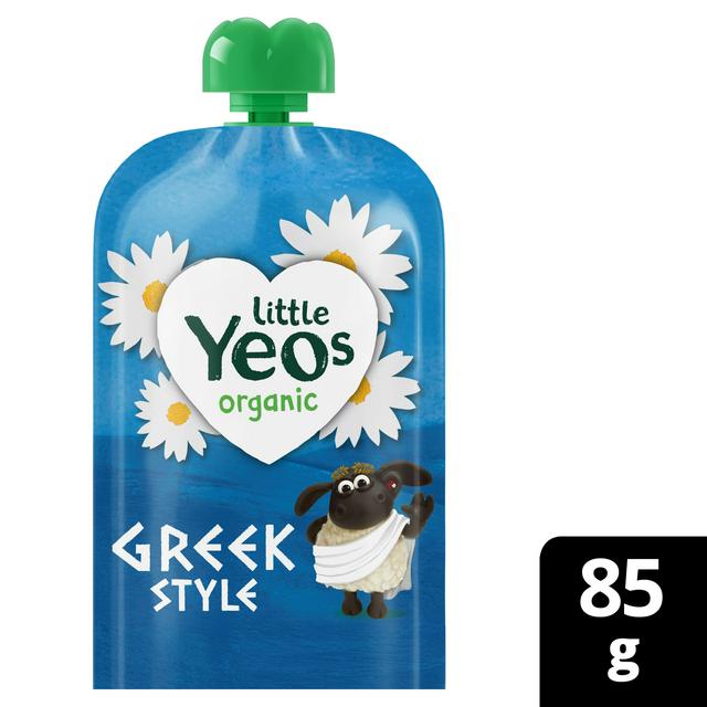 Yeo Valley Organic Little Yeos Natural Greek Style Kids Yogurt Pouch 85g