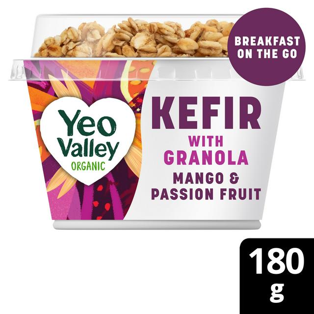 Yeo Valley Organic Kefir with Granola Mango & Passion Fruit 180g