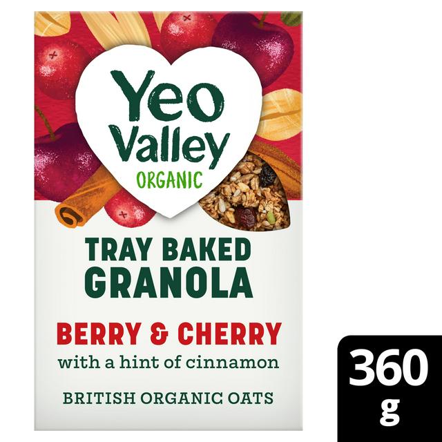 Yeo Valley Organic Tray Baked Granola Berry & Cherry 360g