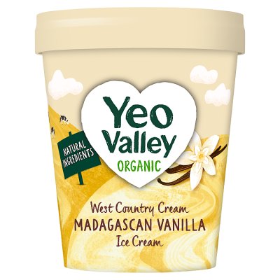 Yeo Valley Organic Madagascan Vanilla Ice Cream 480ml