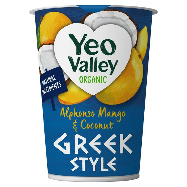 Yeo Valley Organic 450g Alphonso Mango & Coconut Greek Style Yogurt
