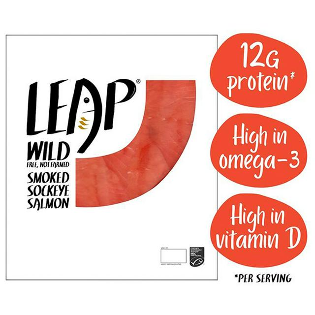 Leap Wild MSC Sockeye Smoked Salmon 100g