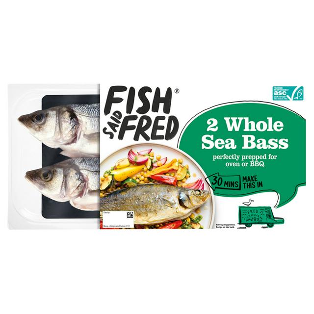 Fish Said Fred Whole Sea Bass x2 520g