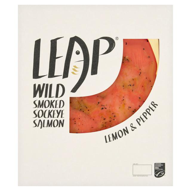 Leap Wild 100g MSC Lemon & Pepper Sockeye Smoked Salmon
