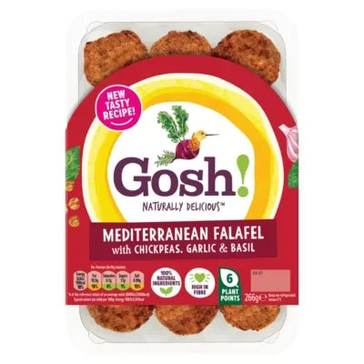 Gosh! Mediterranean Falafel with Chickpeas, Garlic & Basil 266g