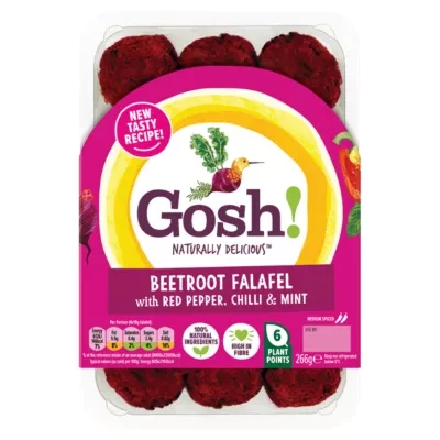 Gosh! Beetroot Falafel with Red Pepper, Chilli & Mint 266g