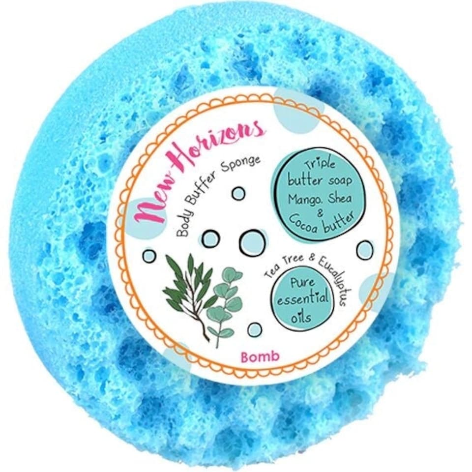 Bomb Cosmetics Body Buffer Soap Shower Sponge New Horizons