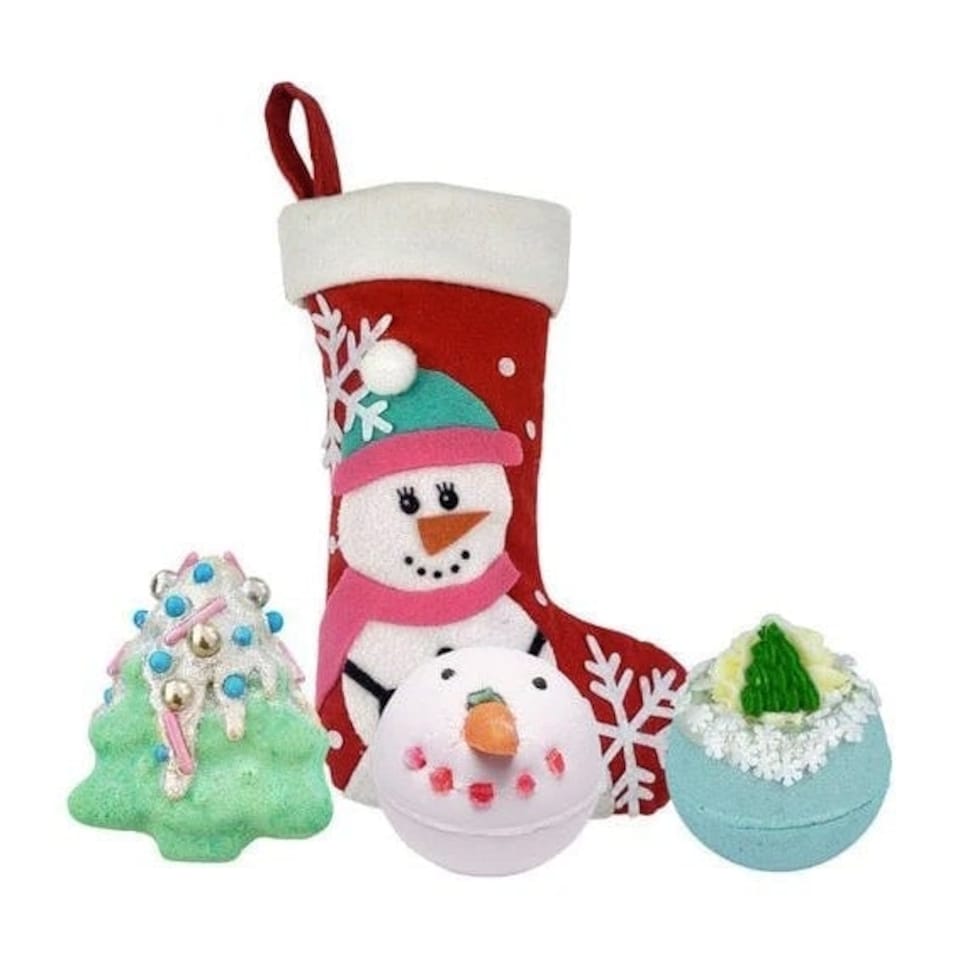 Bomb Cosmetics Snowlady Stocking Set of 3 Bath Bombs Gift Set