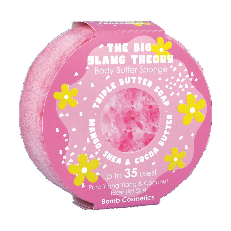 Bomb Cosmetics Body Buffer Soap Shower Sponge The Big Ylang Theory