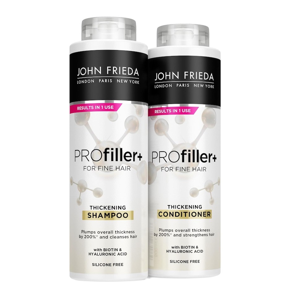 John Frieda Shampoo & Conditioner Duo Pack Pro Filler For Fine Hair, 500ml