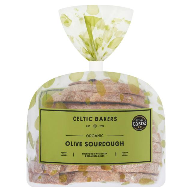 Celtic Bakers Organic Olive Sourdough Bread 500g