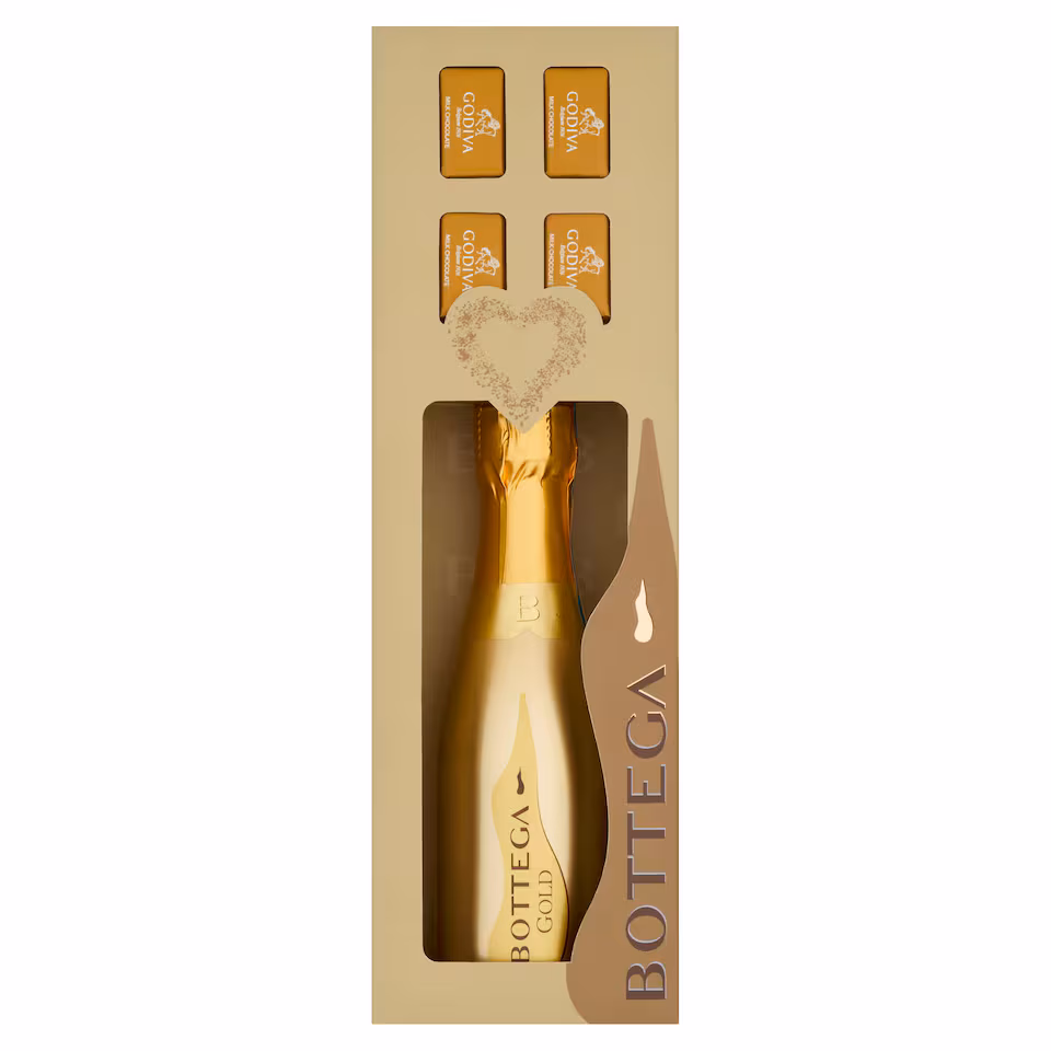 Bottega Gold Prosecco & Milk Chocolates Gift Set 200ml