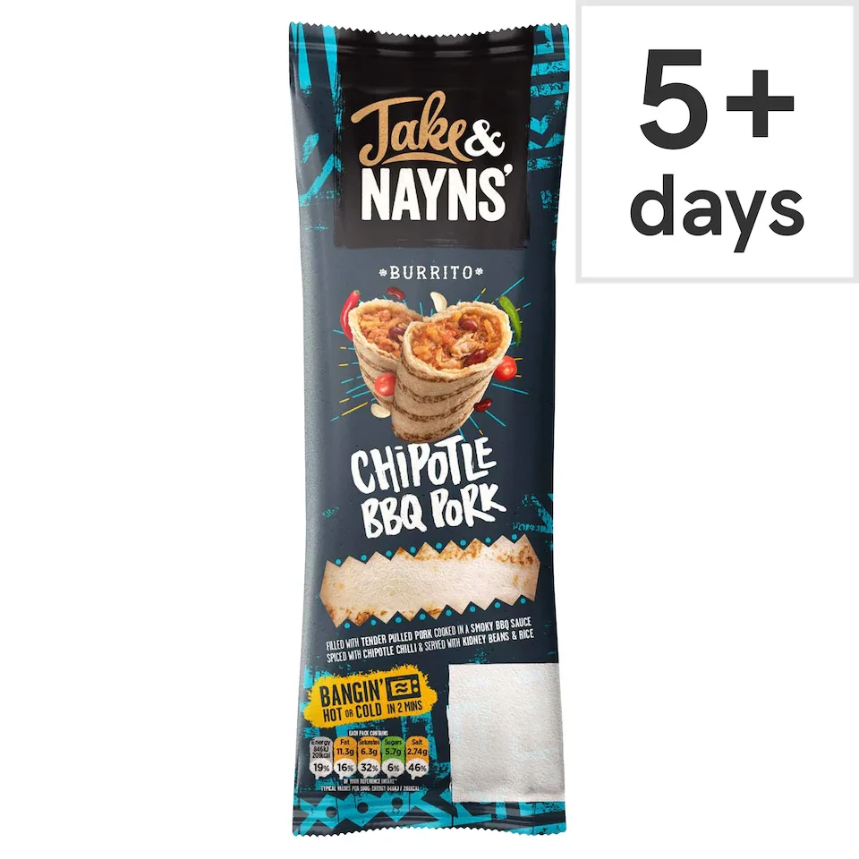 Jake & Nayns Chipotle Bbq Pork Burrito 185G
