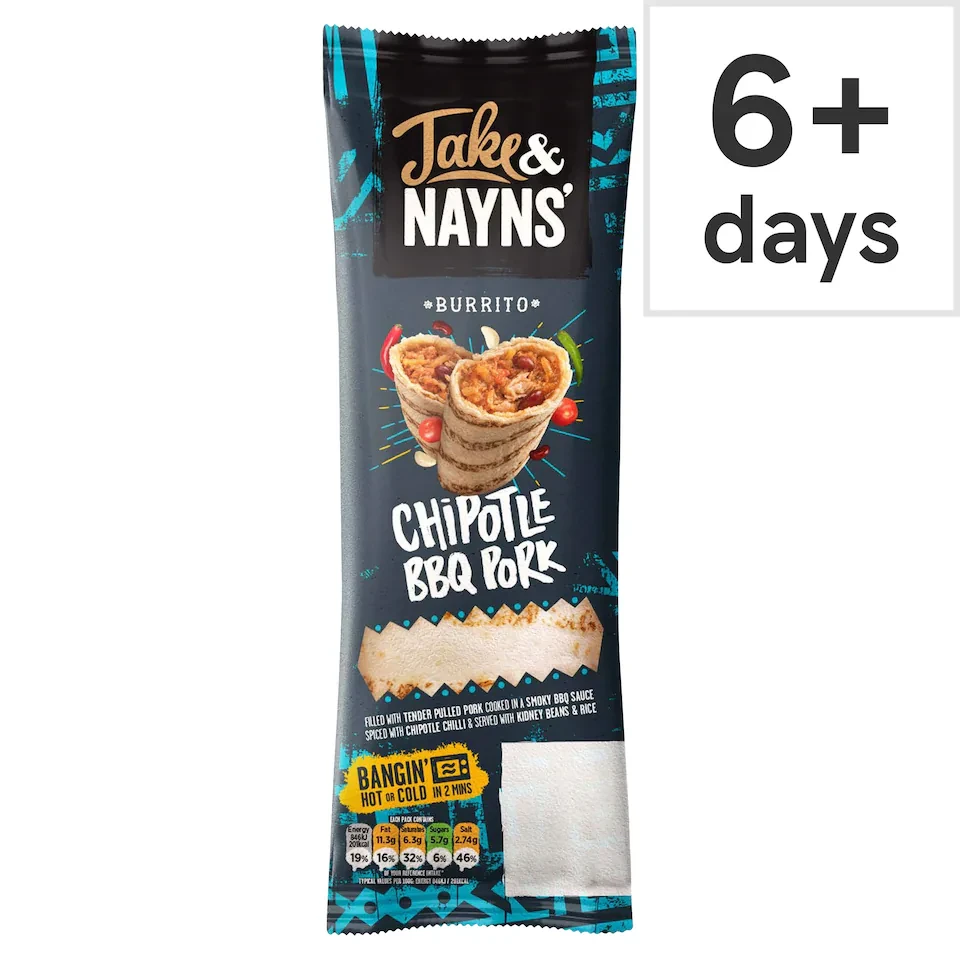 Jake & Nayns Chipotle Bbq Pork Burrito 185G