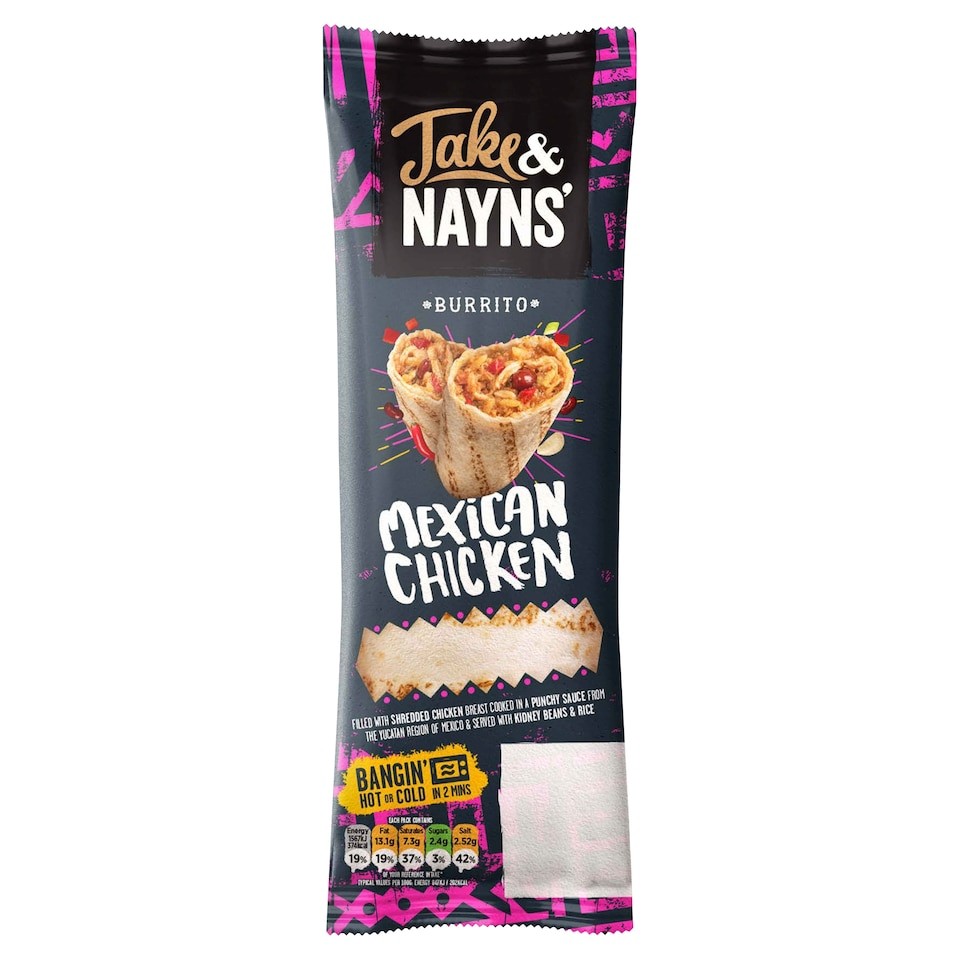 Jake & Nayns Mexican Chicken Burrito 185G