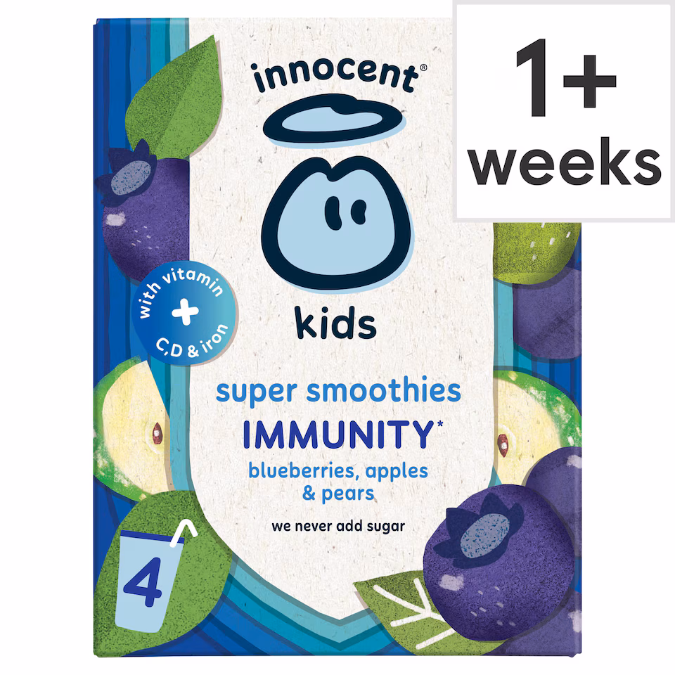Innocent Kids Super Smoothie Blueberry 4X150ml