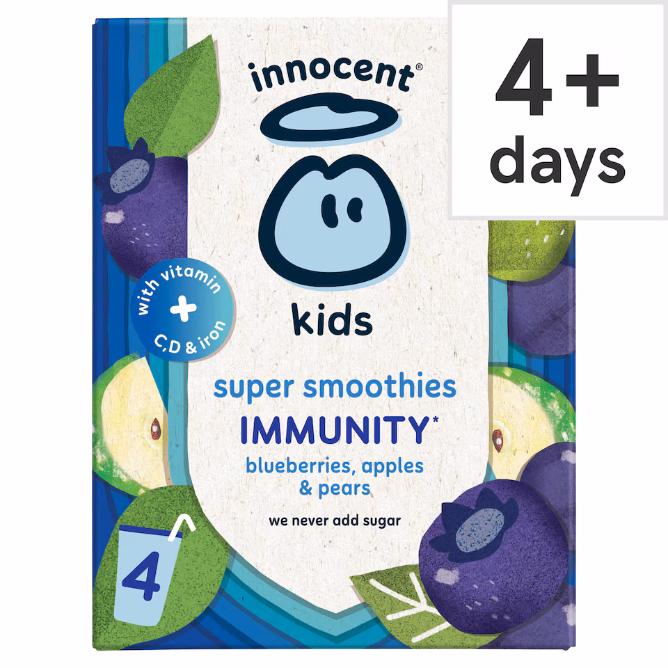 Innocent Kids Super Smoothie Blueberry 4X150ml