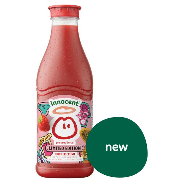 Innocent 900ml Summer Crush Strawberry, Lime & Guava Juice, Limited Edition
