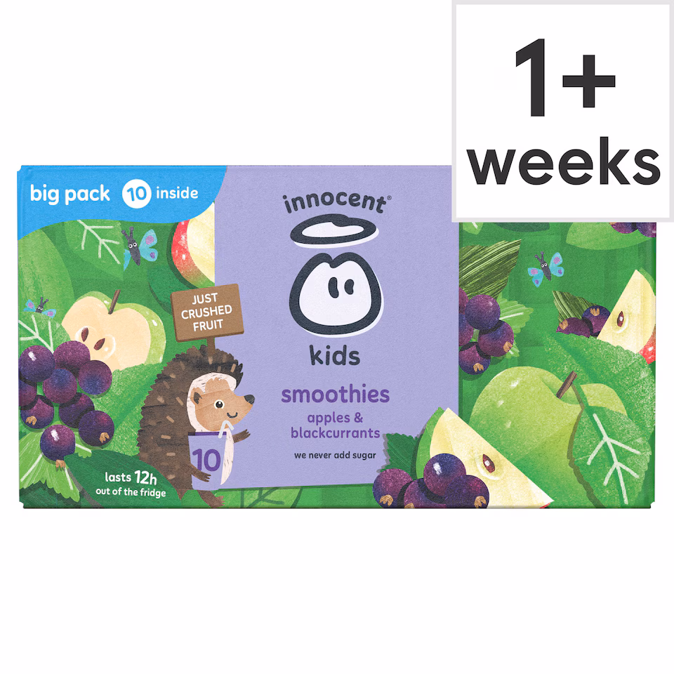 innocent Kids Smoothies Apples & Blackcurrants 10 x 150ml