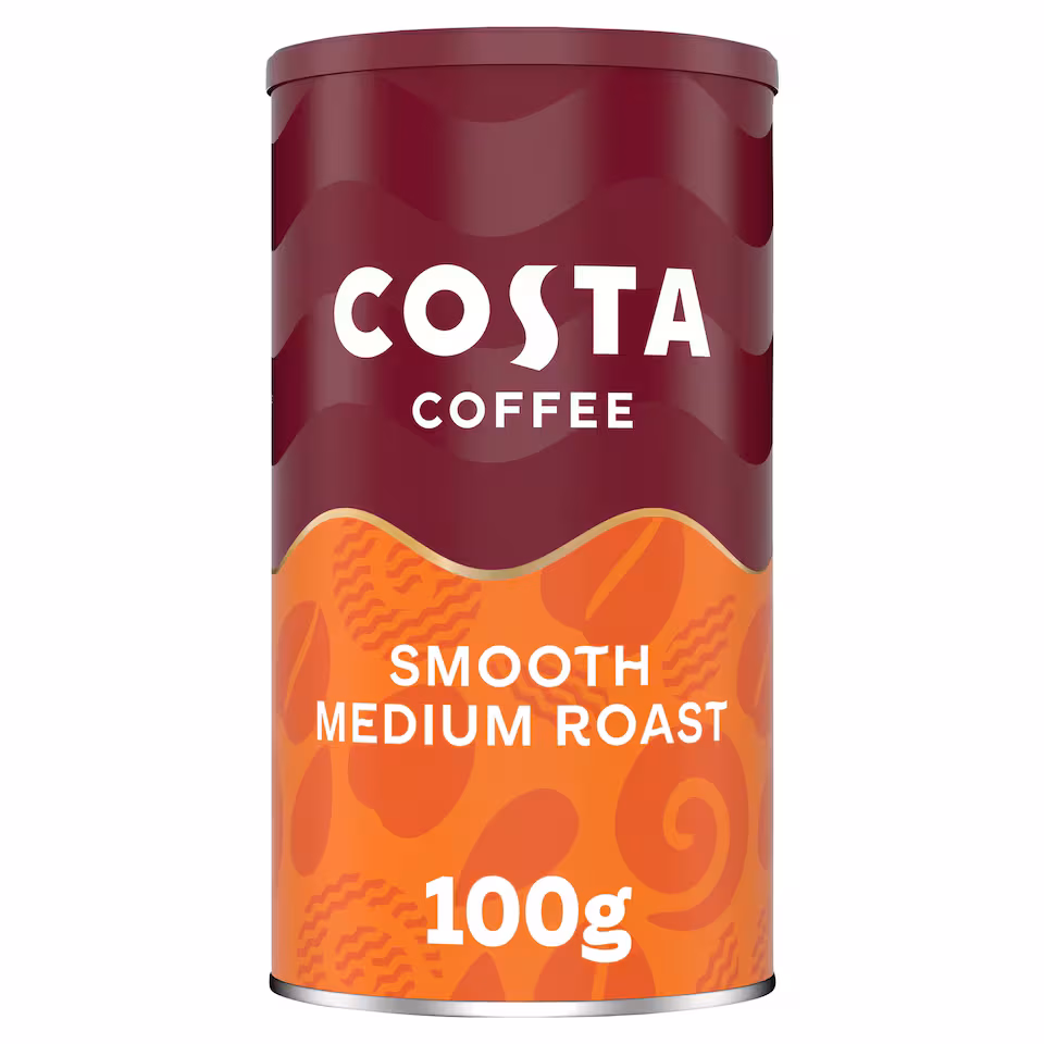 Costa Instant Coffee Smooth Medium Roast 100G