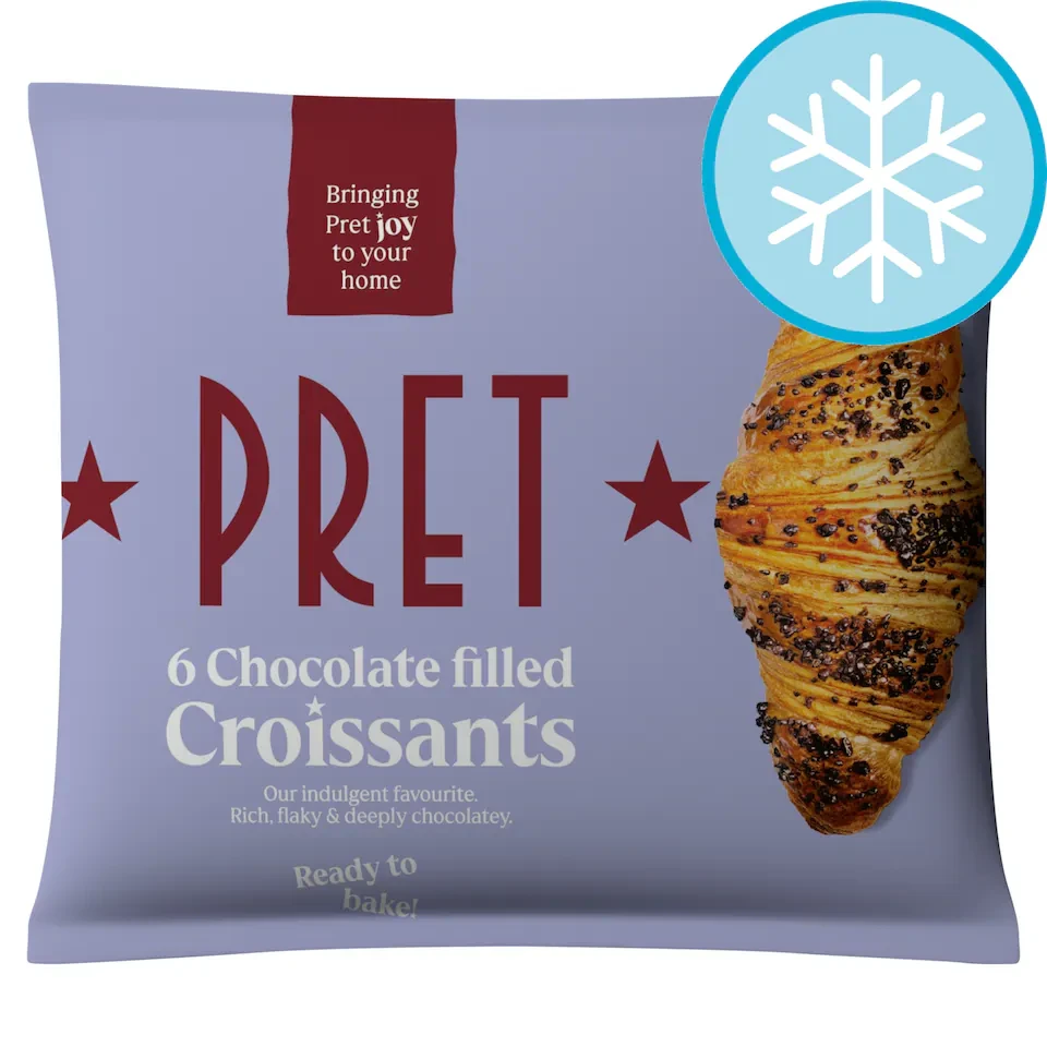 Pret A Manger 6 Chocolate Filled Croissants 420G