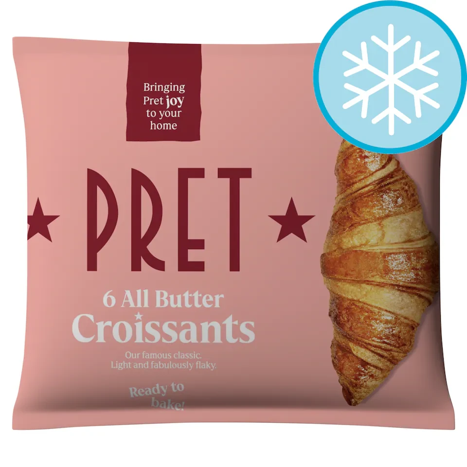 Pret 6 All Butter Croissants 330g
