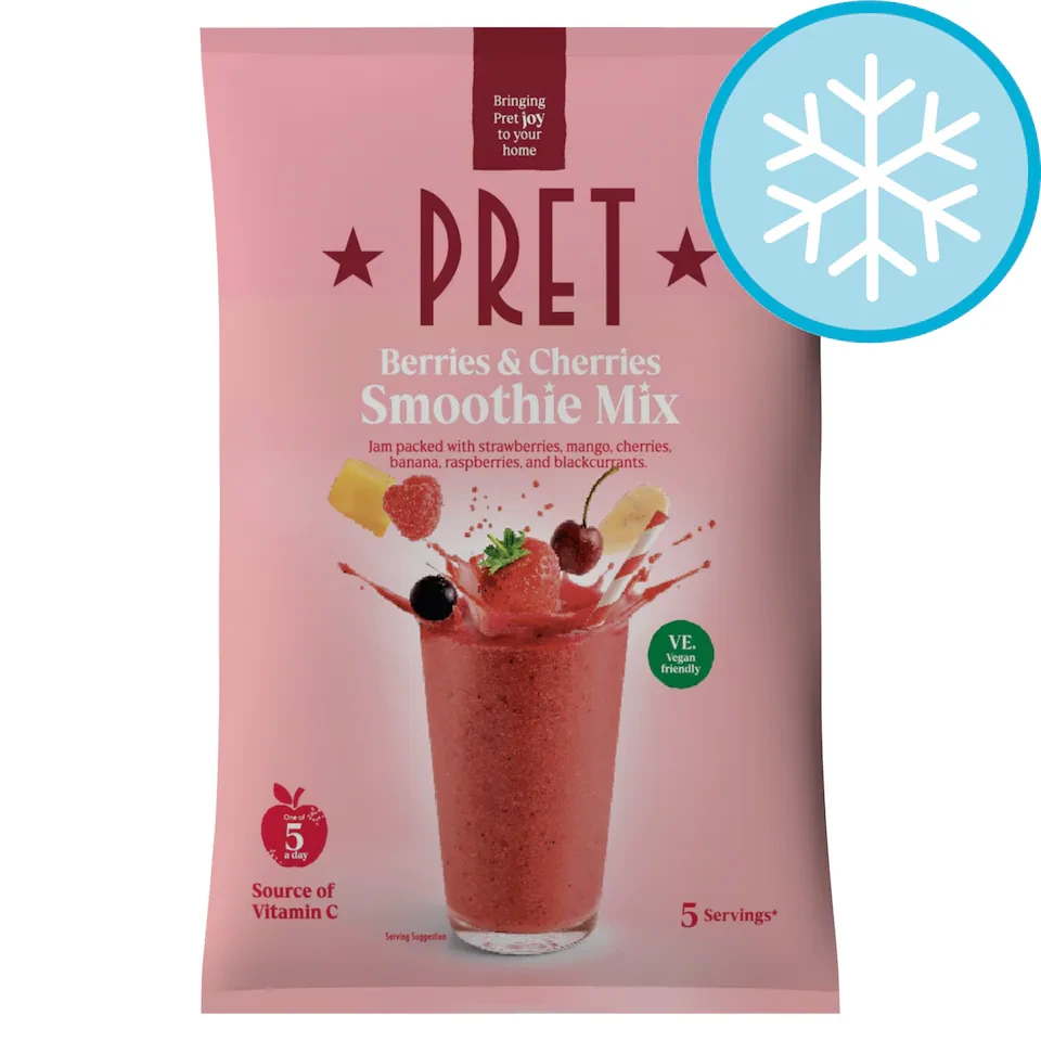 Pret Berries & Cherries Smoothie Mix 400G