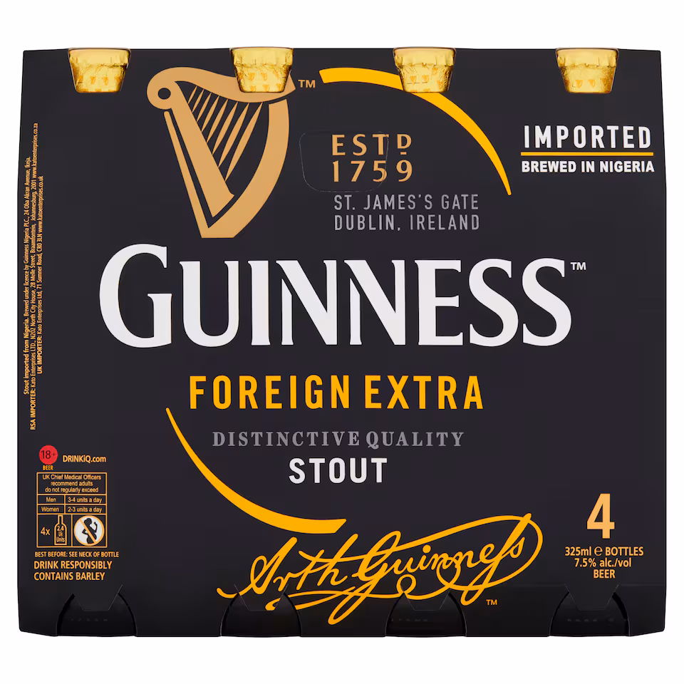 Guinness Foreign Extra Stout 4 x 325ml