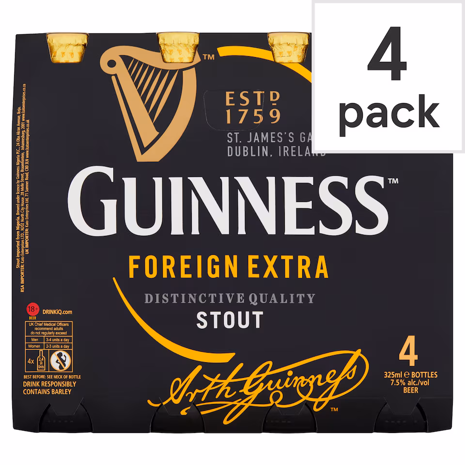 Guinness Foreign Extra Stout 4 x 325ml