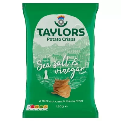 Taylors Potato Crisps Sea Salt & Vinegar Flavour 150g