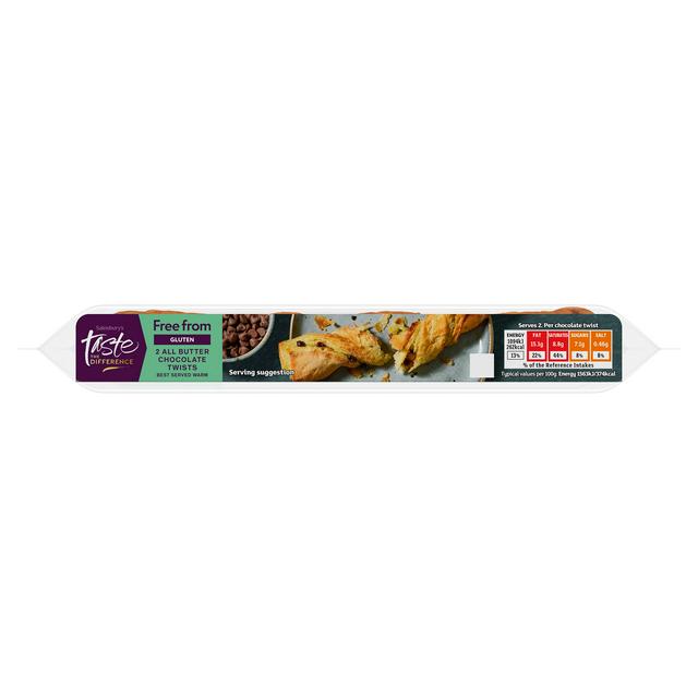 Sainsbury's Free From All Butter Chocolate Twists, Taste the Difference x2 140g