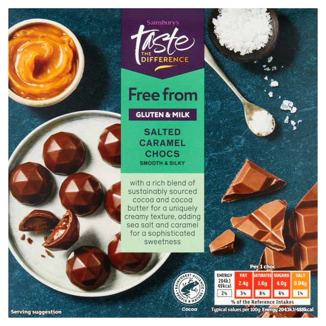 Sainsbury's Freefrom Salted Caramel Chocs, Taste the Difference 90g