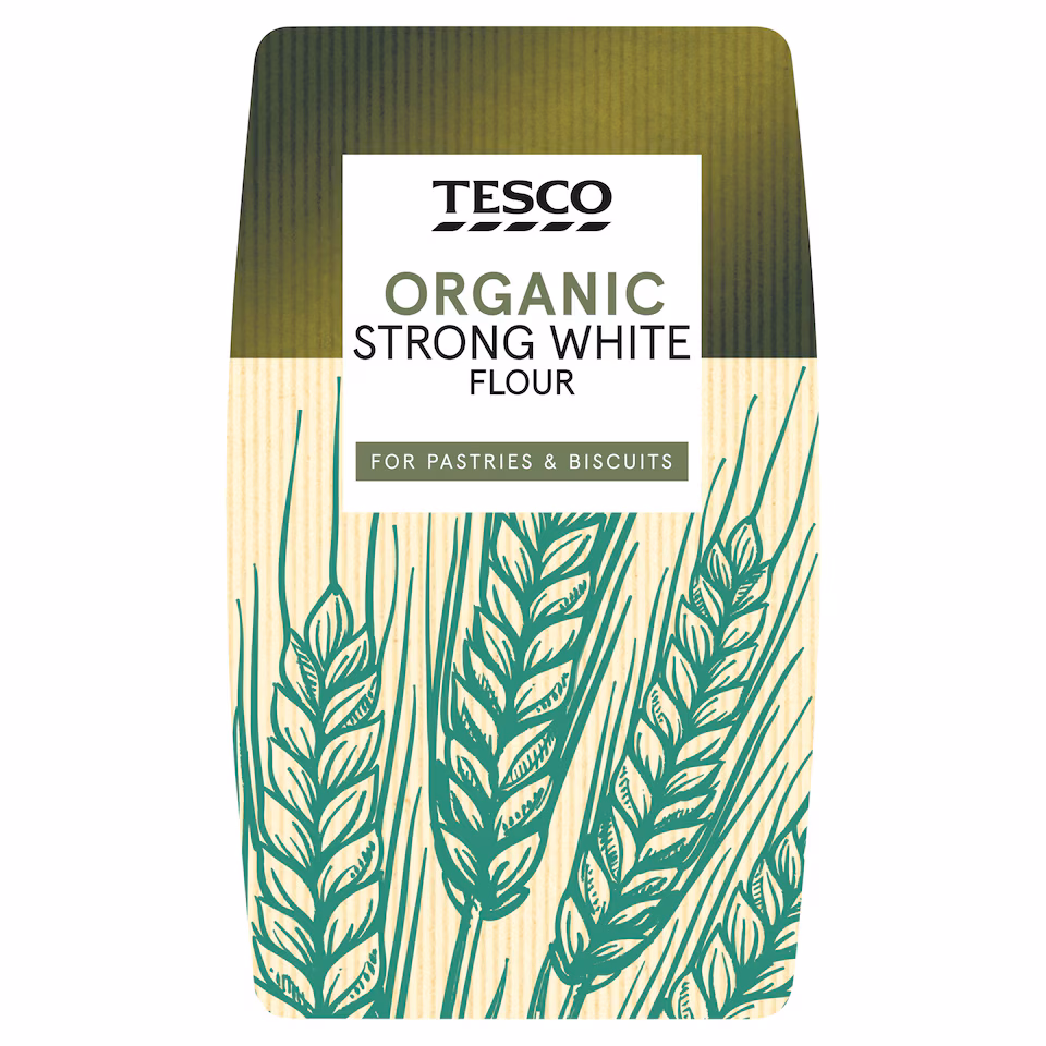 Tesco Organic Strong White Flour 1Kg