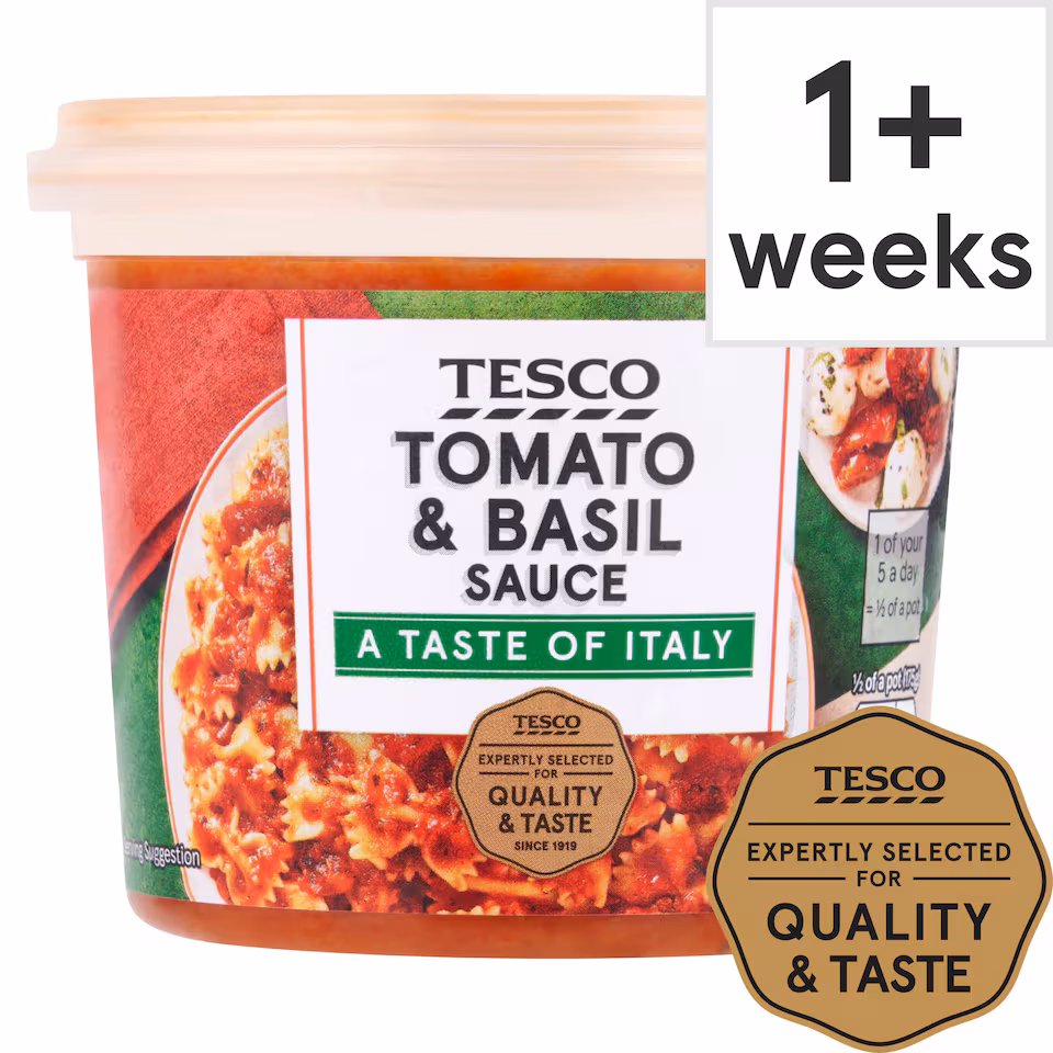 Tesco Tomato & Basil Sauce 350G