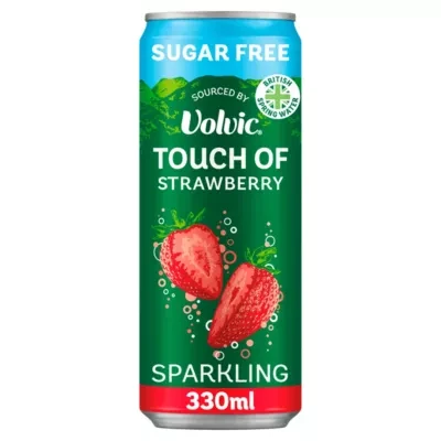 Volvic Touch of Strawberry Sparkling Sugar Free Flavoured Water 330ml