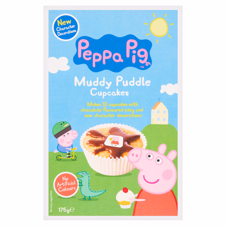 Peppa Pig Muddy Puddle Cupcake Mix 175G