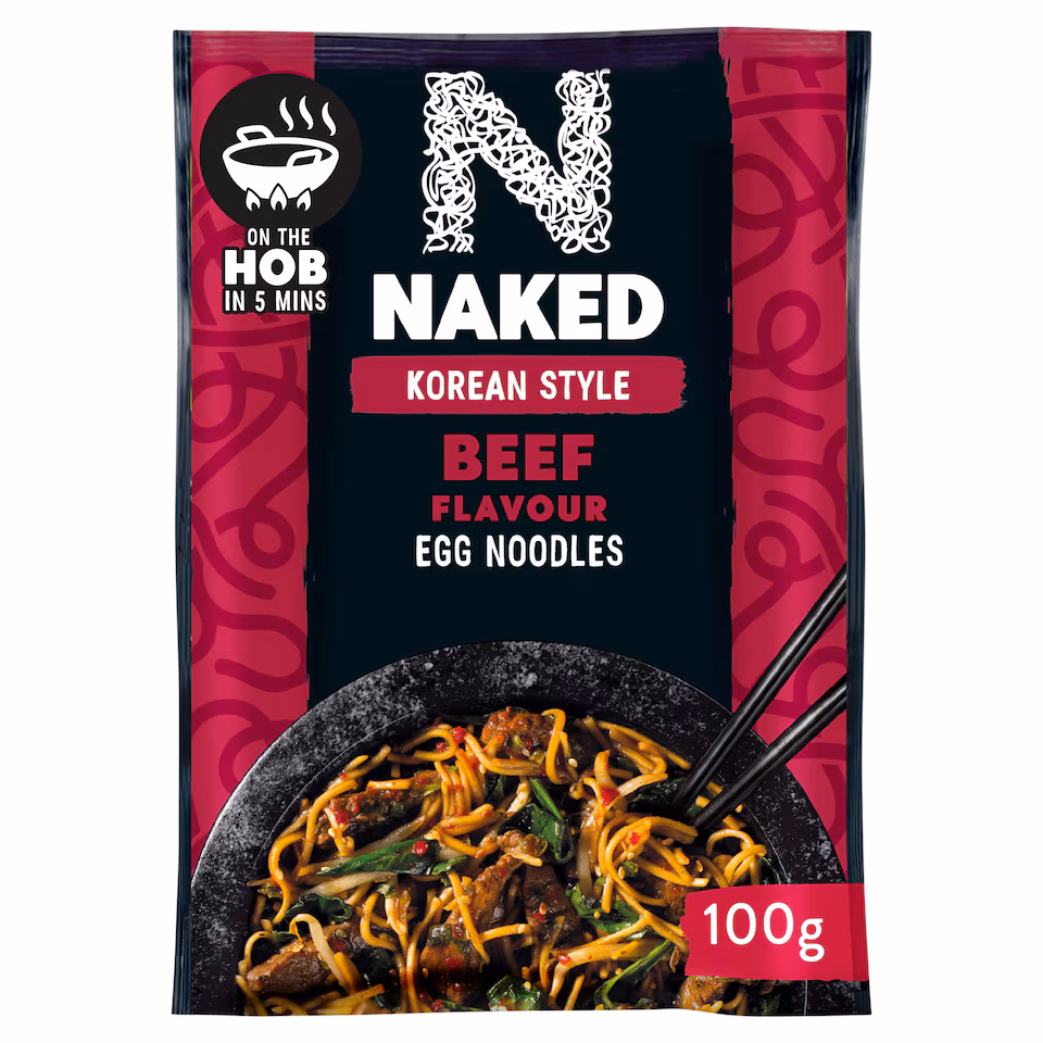 Naked Korean Style Bbq Beef Noodles 100G