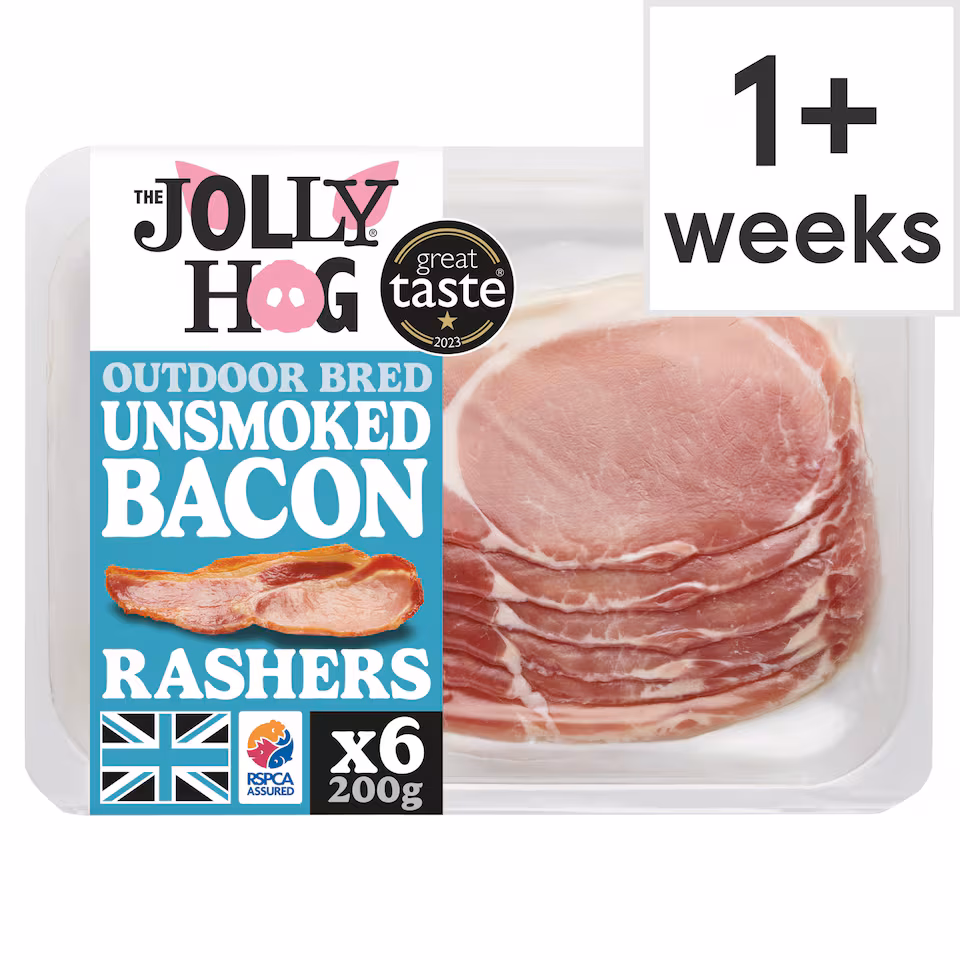 Jolly Hog Unsmoked Bacon 200G