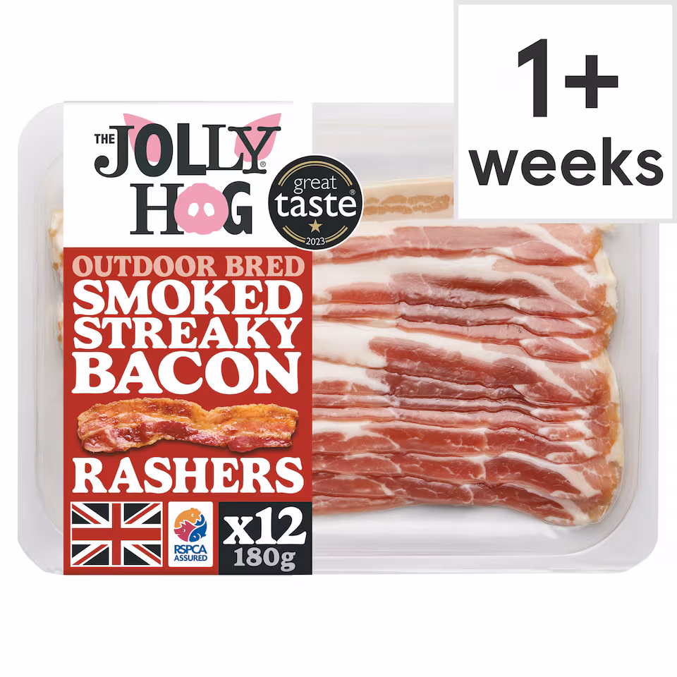 The Jolly Hog Smoked Streaky Bacon 180g