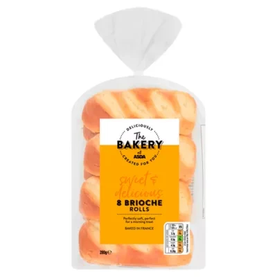The BAKERY at ASDA The Bakery Brioche Rolls 280g