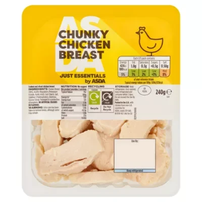 JUST ESSENTIALS by ASDA JUST ESSENTIALS by ASDA Chunky Chicken Breast 240g