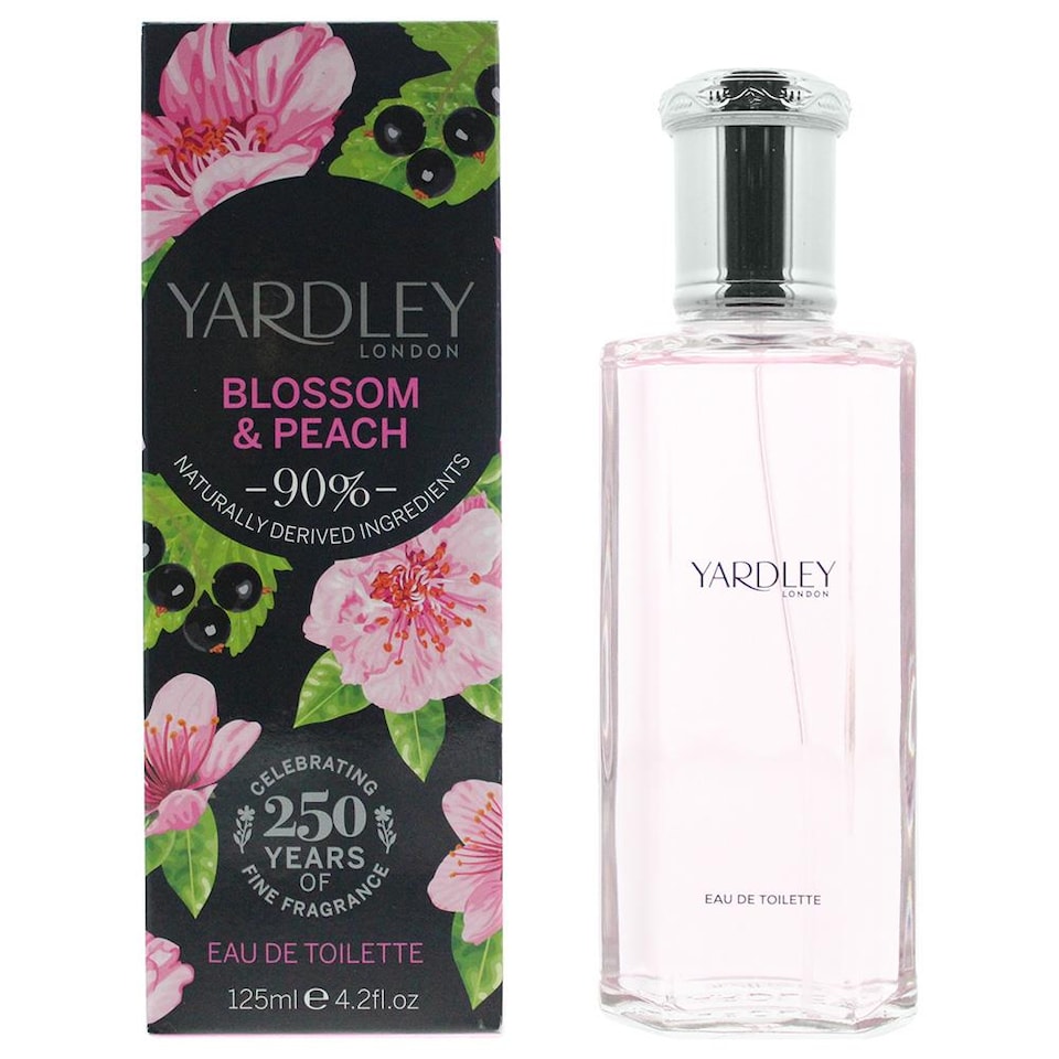 Yardley Blossom & Peach Womens EDT 125ml Fragrance