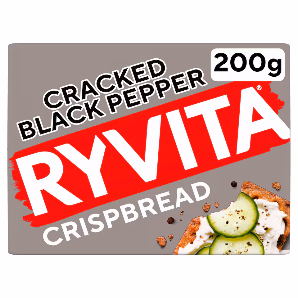 RYVITA Cracked Black Pepper Crispbread 200g
