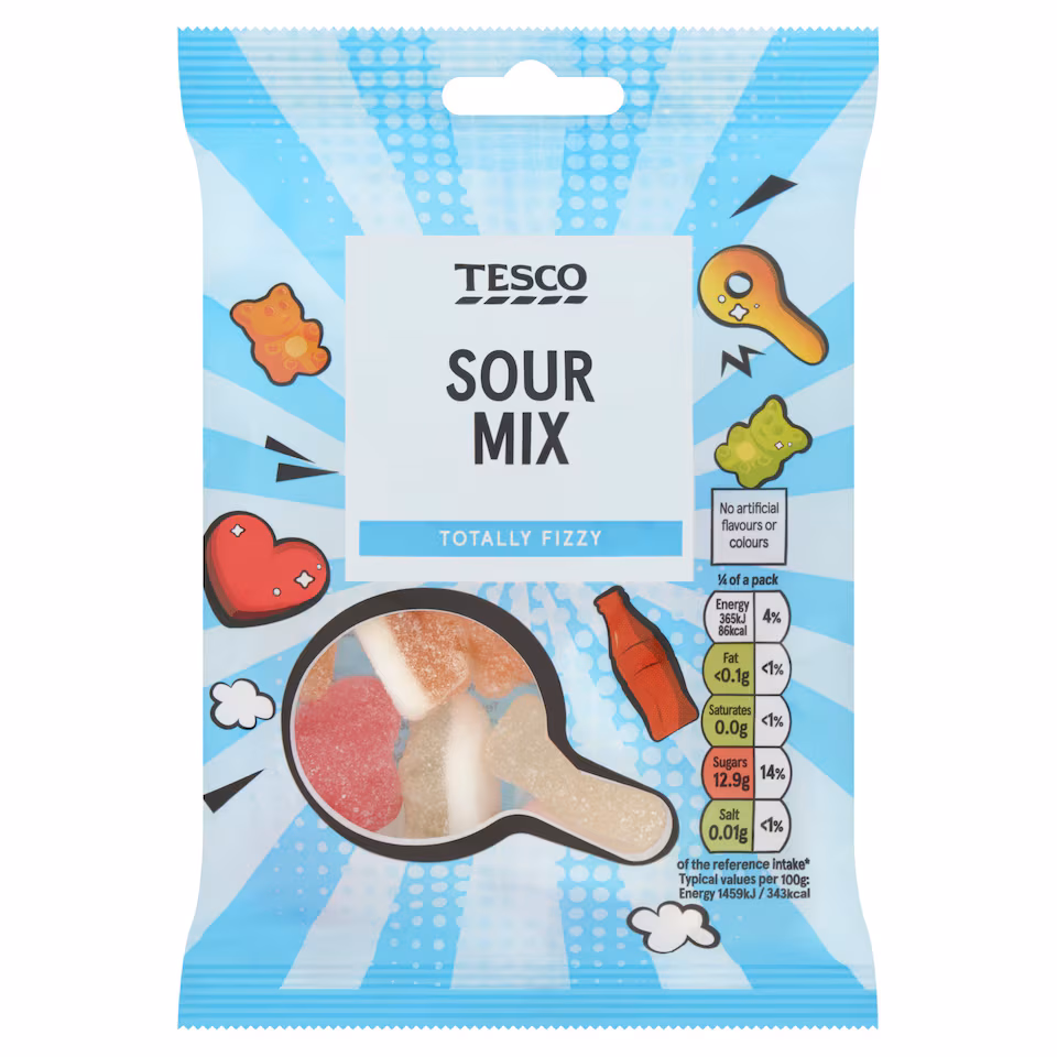 Tesco Sour Mix 100g